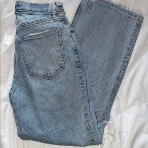 Abercrombie & Fitch Light Blue Cropped Jeans